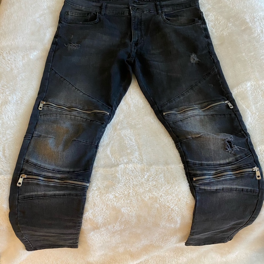 Men’s Skinny Biker Jeans